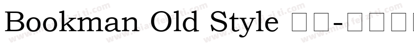 Bookman Old Style 亮体字体转换